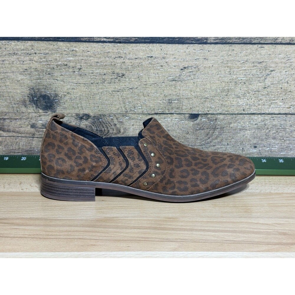 🔥🐆Collection by Clarks 9.5 Trish Bell Leopard Print Shoes Ultimate Comfort